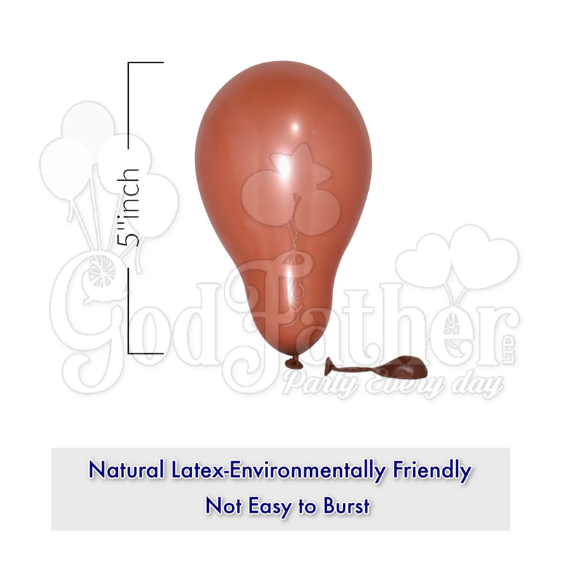 Plain Brown Latex Balloons for party decoration