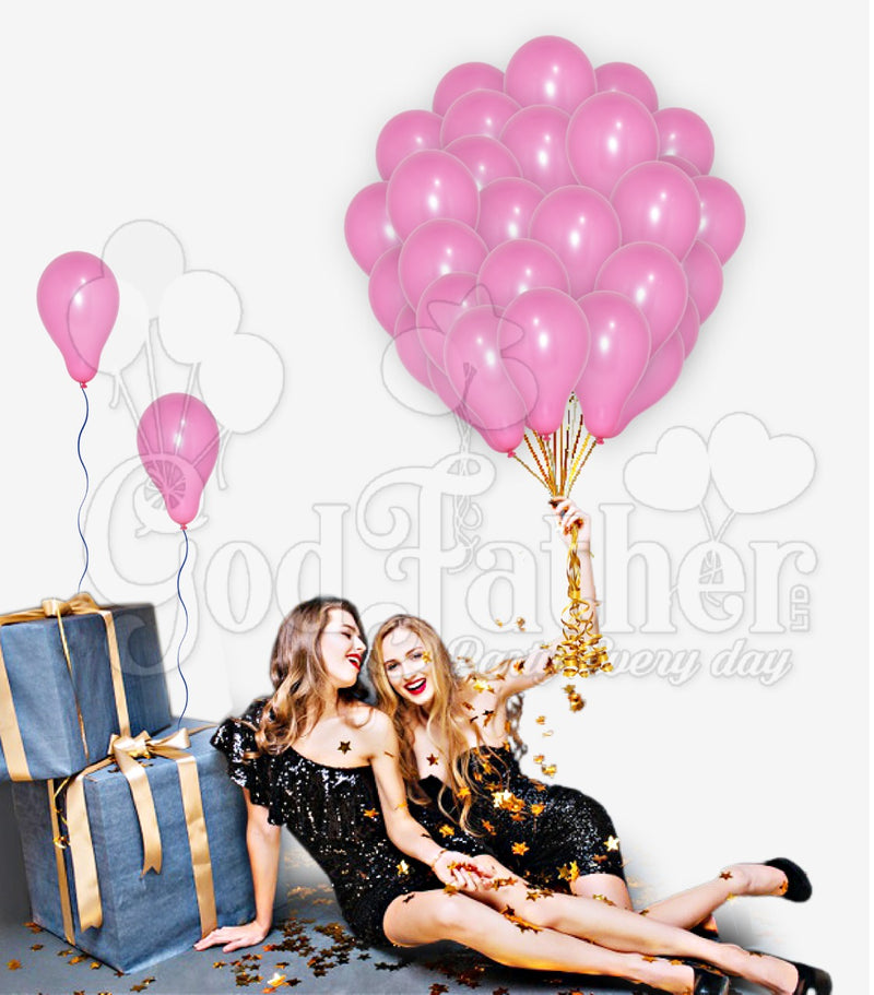 Plain Pink Latex Balloons for party decoration