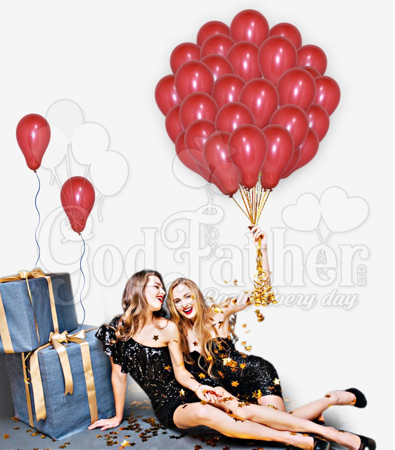 Wine Red Latex Balloons for birthday party decoration