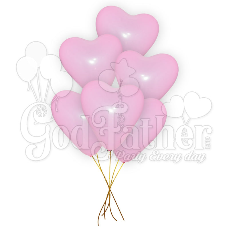 Light Pink Heart Shape Latex Balloons for decoration