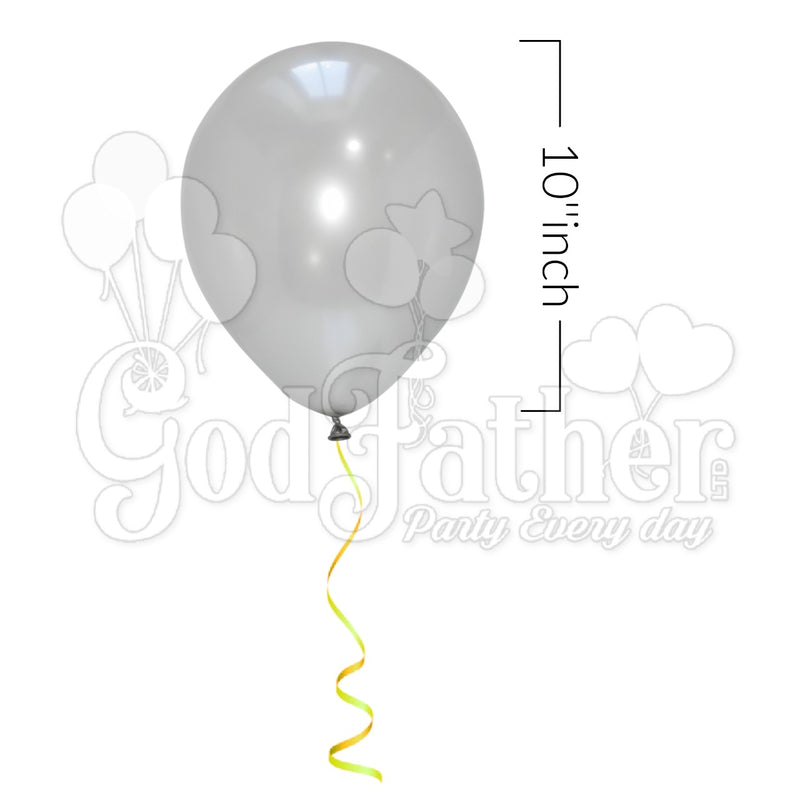 Silver Color Plain Balloon 10" Set, Silver Color Plain Balloon, Plain Balloons, Light Purple Balloons, birthday balloons in uk, party decorations items in uk, party supplies in uk, party supplier in uk, party decoration uk
