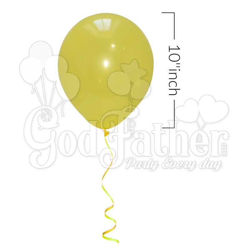Yellow Color Plain Balloons for birthday party decoration