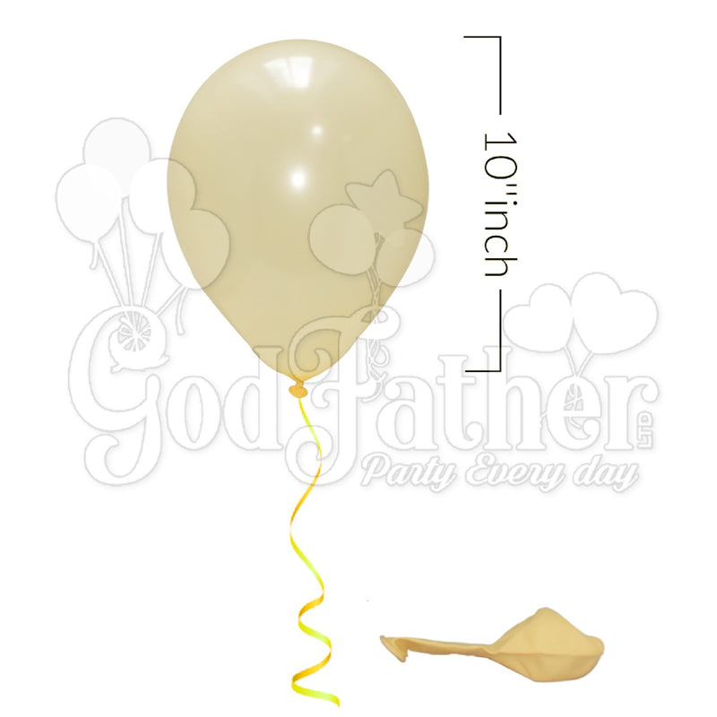 Cream Plain balloons for party decoration