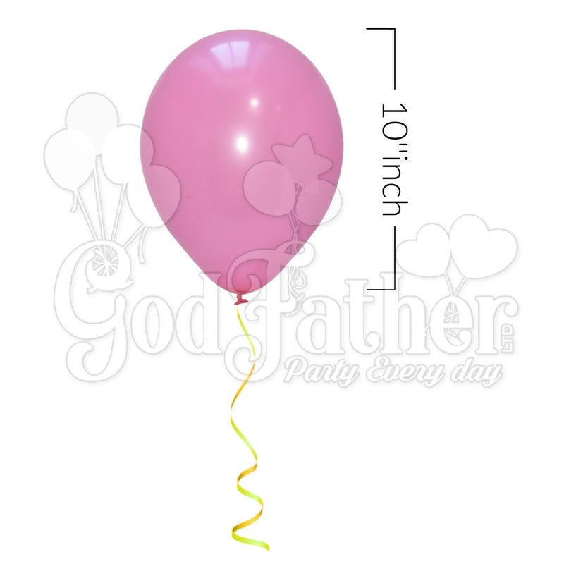 Rose Pink Color Plain Balloon 10" Set, Rose Pink Color Plain Balloon, Plain Balloons, Light Purple Balloons, birthday balloons in uk, party decorations items in uk, party supplies in uk, party supplier in uk, party decoration uk