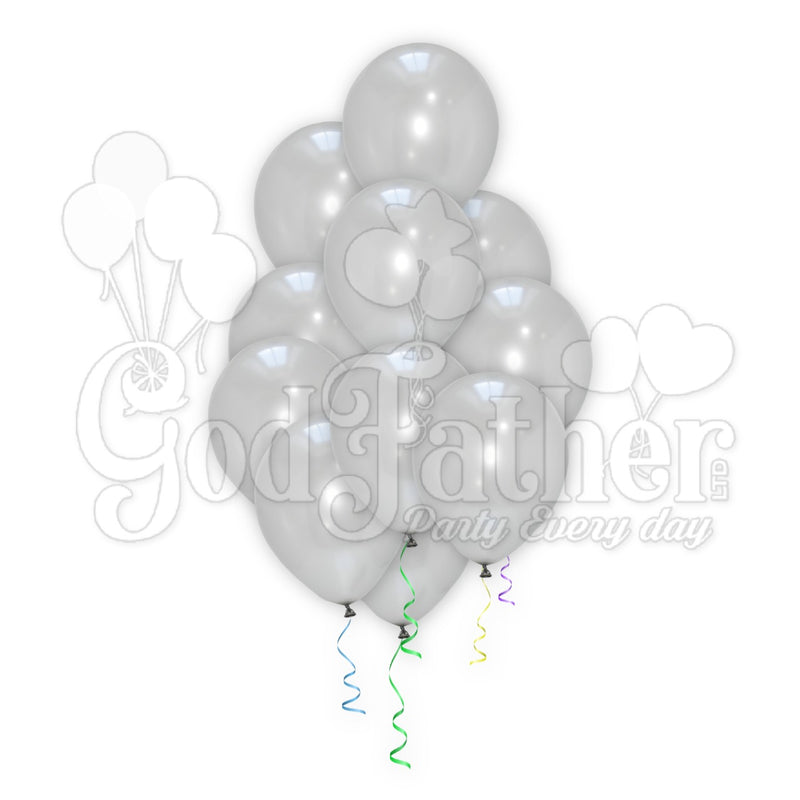 Silver Color Plain Balloon 10" Set, Silver Color Plain Balloon, Plain Balloons, Light Purple Balloons, birthday balloons in uk, party decorations items in uk, party supplies in uk, party supplier in uk, party decoration uk