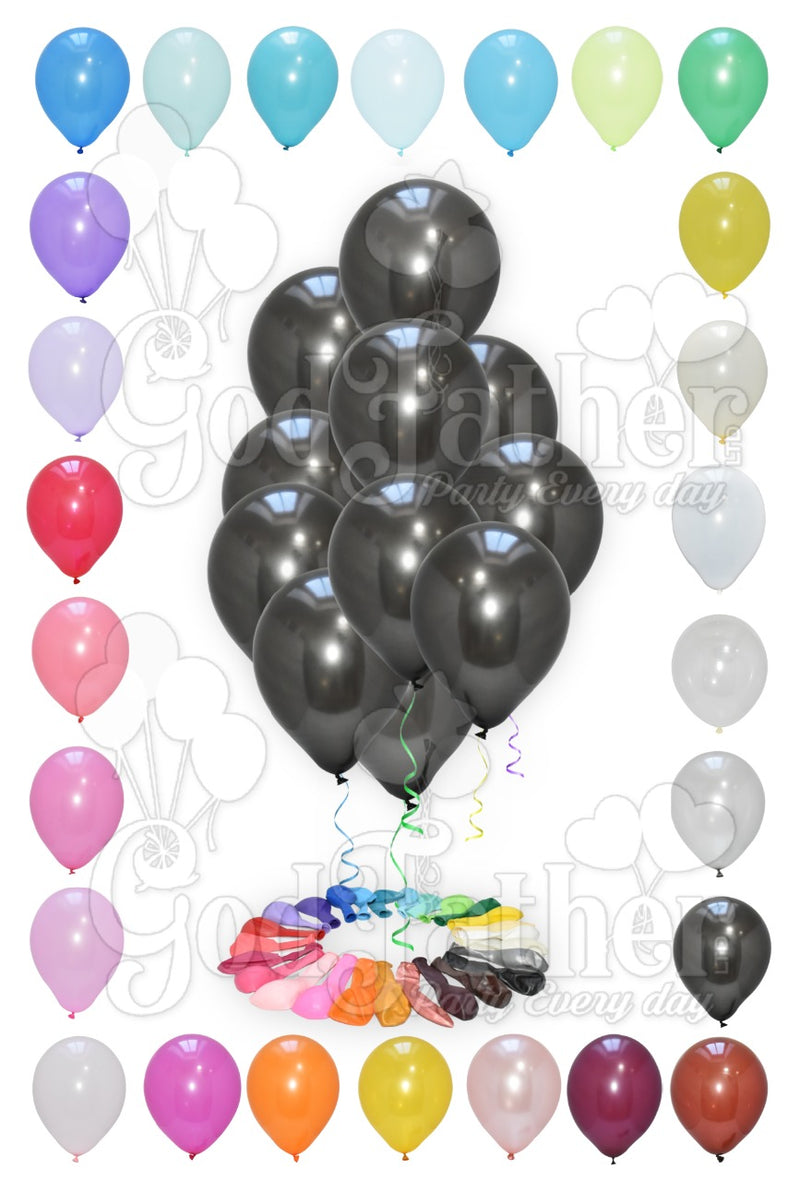 Black Plain balloons 10" Inch, Black Balloons, birthday balloons in uk, party decorations items in uk, party supplies in uk, party supplier in uk, party decoration uk