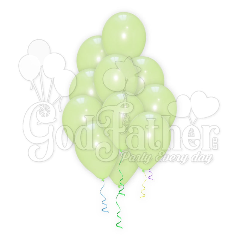 Light Green Color Plain Balloon for party decoration