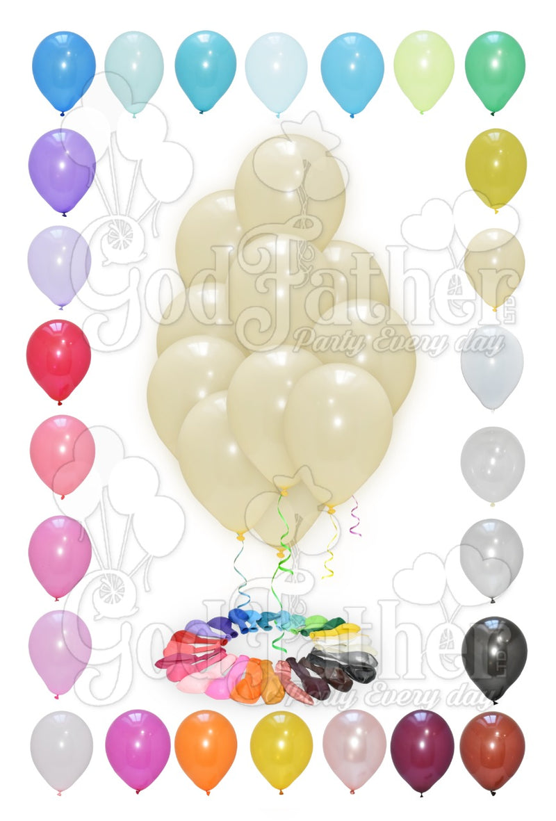 Cream Plain balloons for party decoration