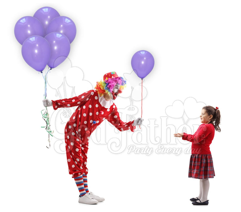 Purple Color Plain Balloon 10" Set