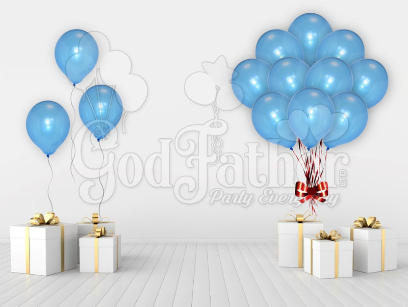 Blue Metallic Balloons, Blue Balloons, Metallic Balloons, birthday balloons in uk, party decorations items in uk, party supplies in uk, party supplier in uk, party decoration uk