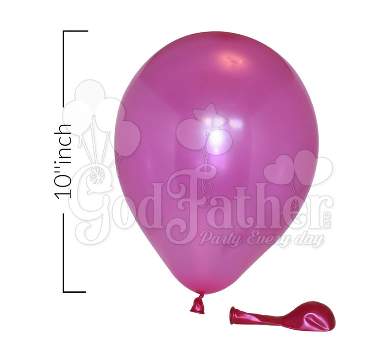 Hot Pink Metallic Balloons for party decoration