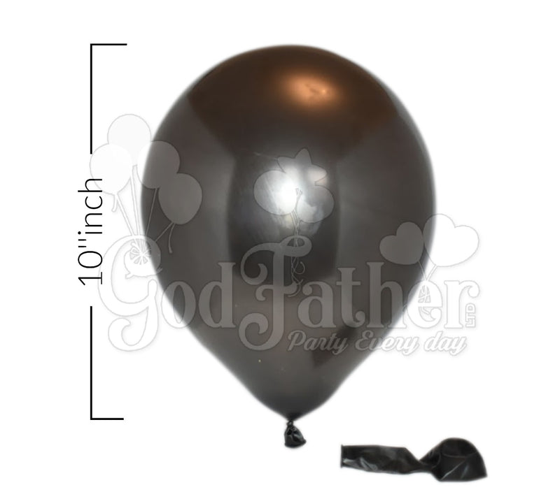 Black Metallic Balloons, black balloons, metallic balloons, birthday balloons in uk, party decorations items in uk, party supplies in uk, party supplier in uk, party decoration uk