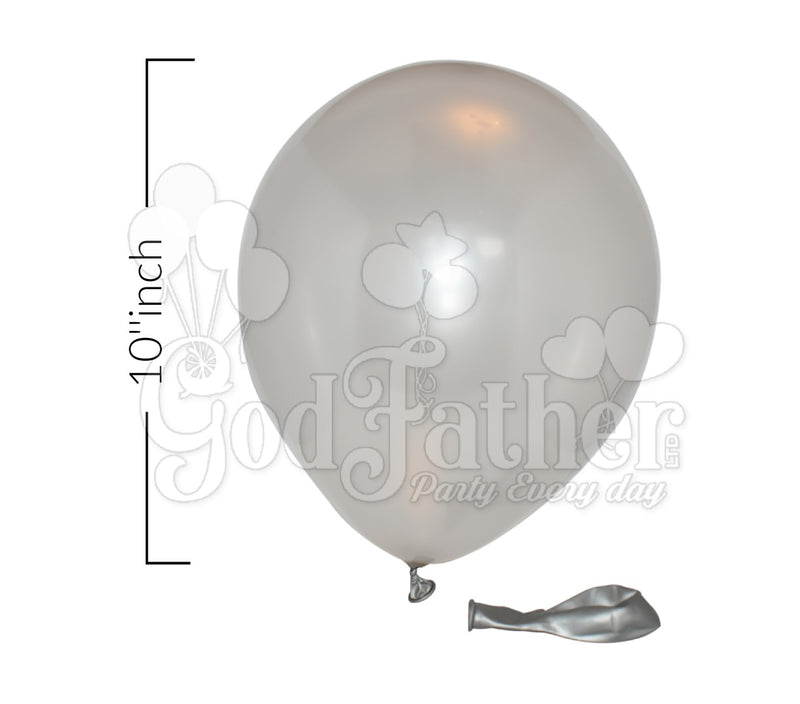 Silver Metallic Balloons for birthday party decoration