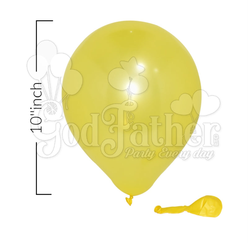 Yellow Metallic Balloons for birthday party decoration
