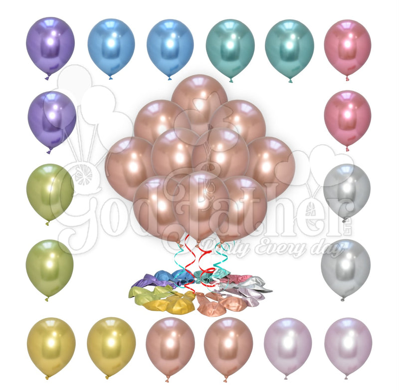 Rose Gold Chrome Balloons for party decoration