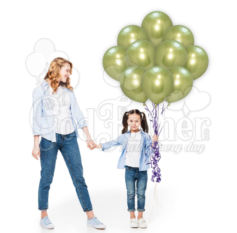 Apple Green Chrome Balloons, Chrome Balloons, birthday balloons in uk, party decorations items in uk, party supplies in uk, party supplier in uk, party decoration uk