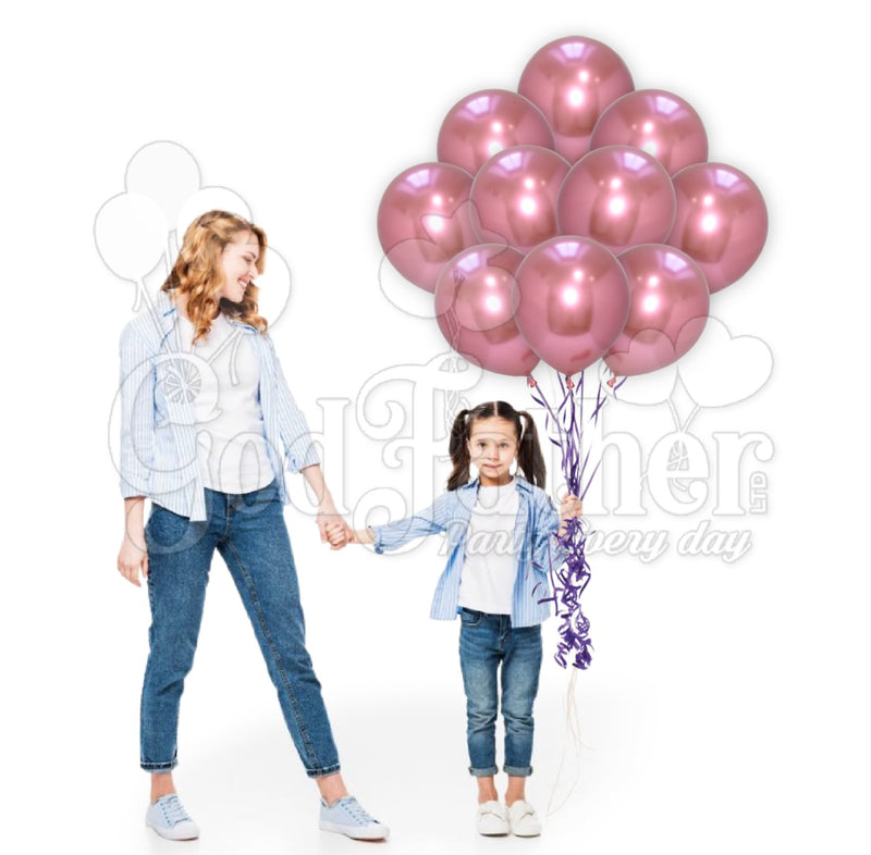 Pink Chrome Balloons for party decoration