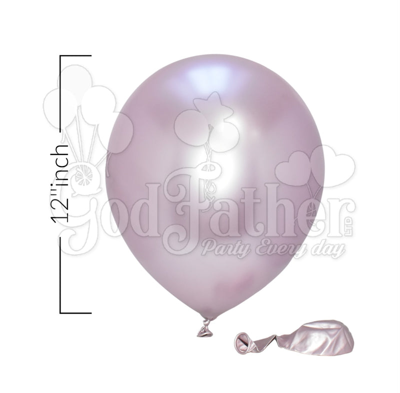Light Purple Chrome Balloons for party decoration