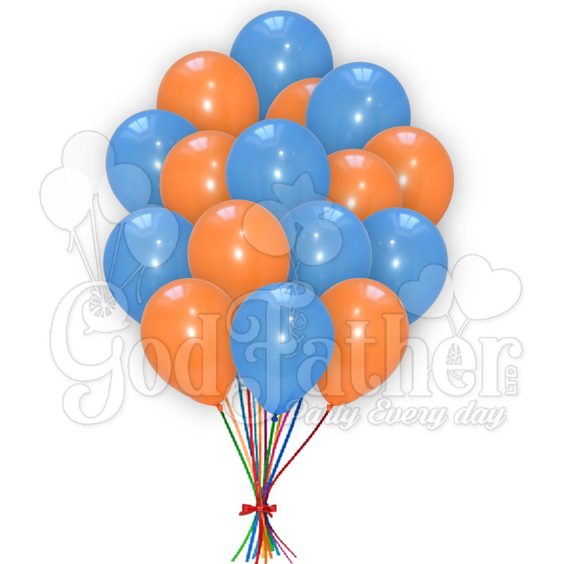 Blue-Orange Balloons Combo Pack, birthday balloons in uk, party decorations items in uk, party supplies in uk, party supplier in uk, party decoration uk