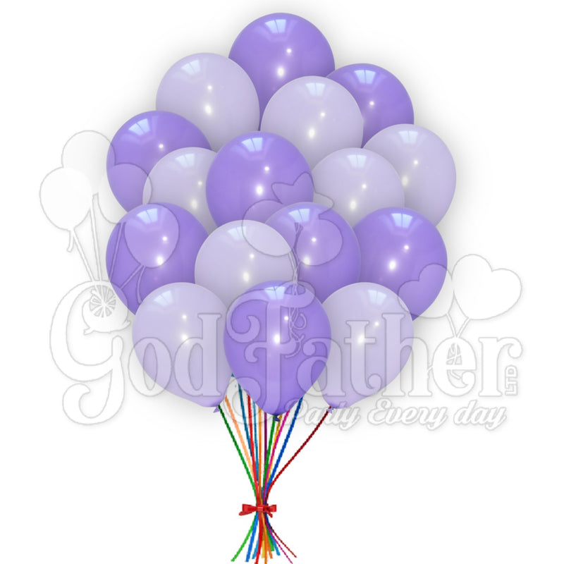 Purple-Light Purple Balloons Combo Pack, Two Color Balloons, Pastel Balloons, birthday balloons in uk, party decorations items in uk, party supplies in uk, party supplier in uk, party decoration uk