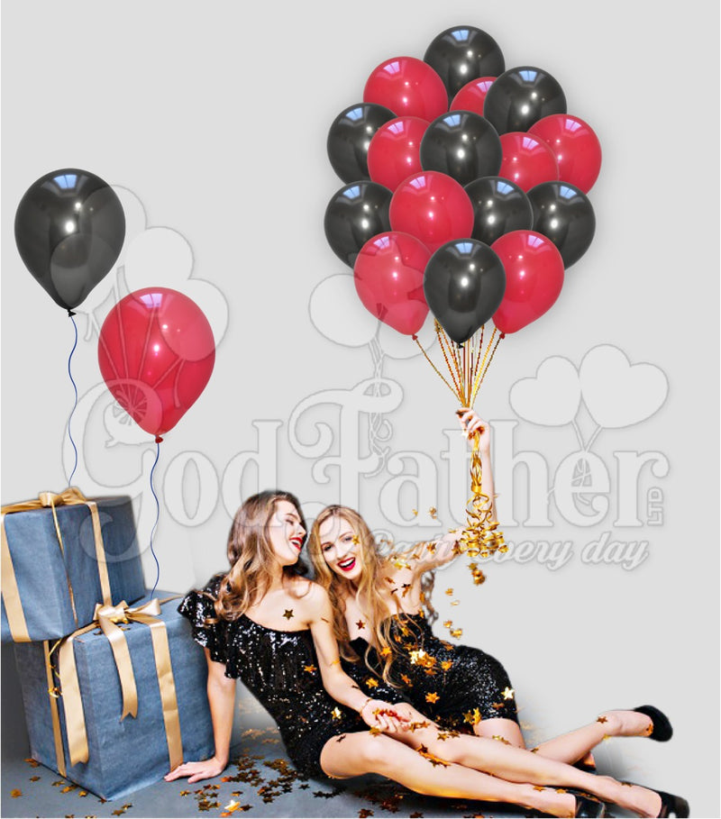 Red-Black Balloons for party decoration