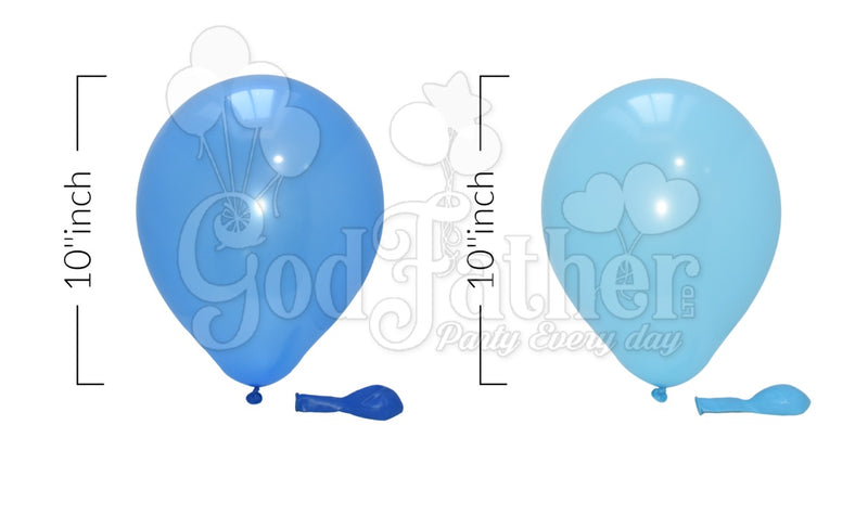 Blue-Light Blue Balloons Combo Pack, birthday balloons in uk, party decorations items in uk, party supplies in uk, party supplier in uk, party decoration uk