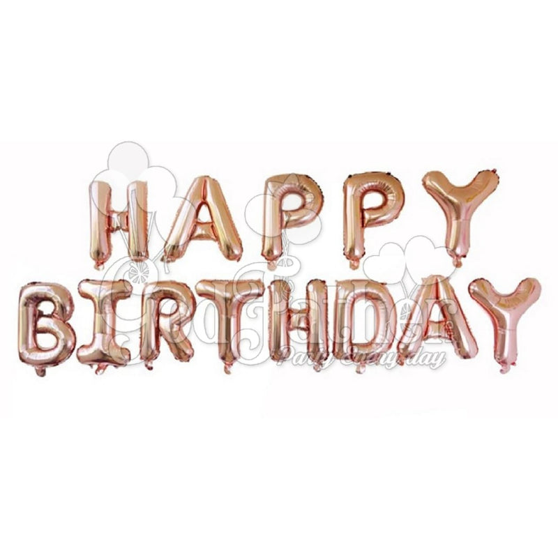 Happy Birthday (Rose Gold) foil Balloon